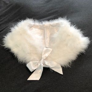 Marabou shoulder wrap